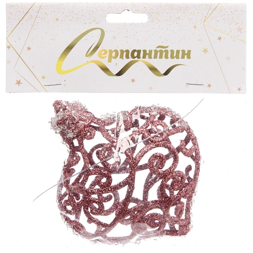 Подвеска Ажурная капля 9,5 см, Янтарь_4