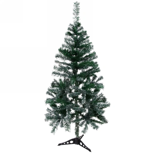 Ёлка "Серебряная дымка" 150 см, ПВХ зеленый с серебром (350 веток) 
