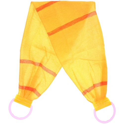 Мочалка для тела жёсткая "Premium - Rikkotto", цвет жёлтый, 20*120см (ZIP пакет)