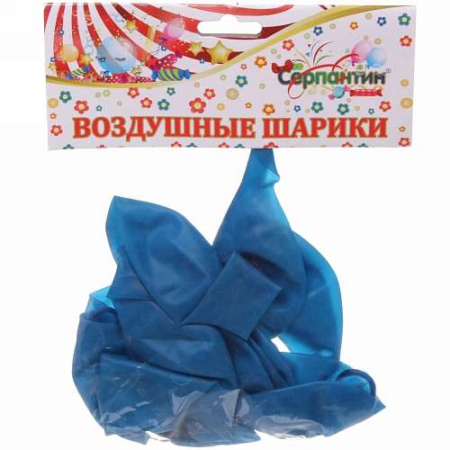 Воздушные шары Кристалл 10шт 1230см синий_3