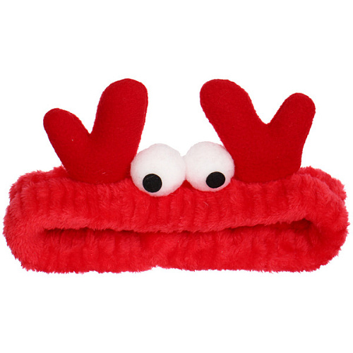 Повязка на голову New collection Vostok - Крабики, цвет розовый, чёрный, бежевый и красный, 206см ( упаковка белый ZIP пакет )_13