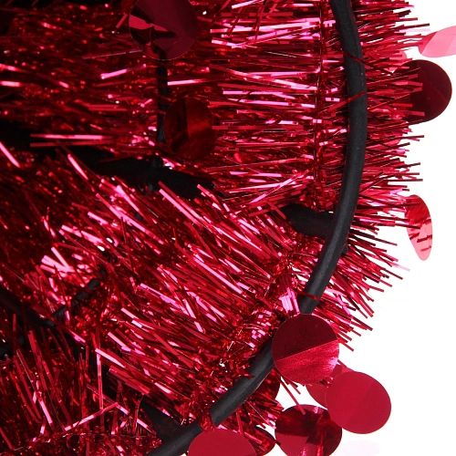 Елка декоративная TINSEL Изящный блеск 50 см, Красный_4