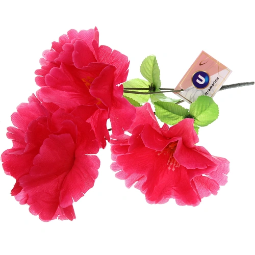 Цветы искусственные 30см "Цветочная фантазия" 5 цветков красные