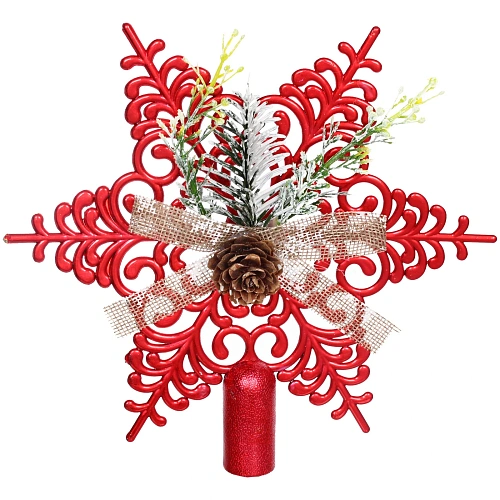 Звезда на ёлку 1919 см Хвойная, Красный_3