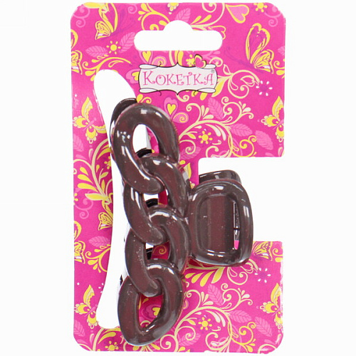 Заколка-краб для волос  на блистере Magic Gloss, кольца, микс 6 цветов, 6,5см (Кокетка)_7