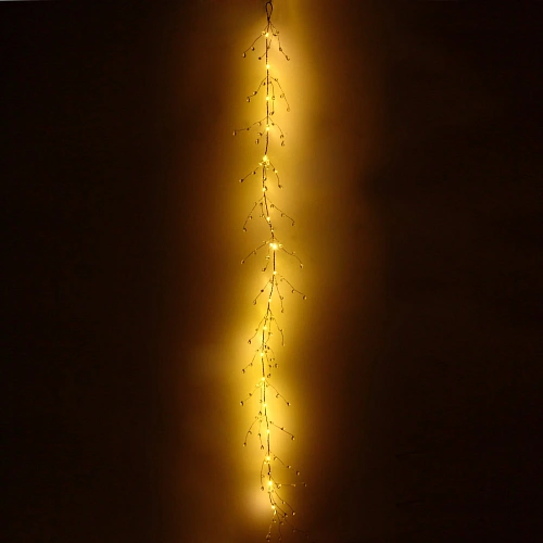 Гирлянда на батарейках 1,5 м 18 ламп LED Сверкающие хрусталики (от 3ААА), Теплый белый_3