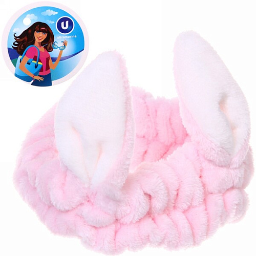 Резинка для волос банная Ультрамарин - Зайчик, цвет розовый_2