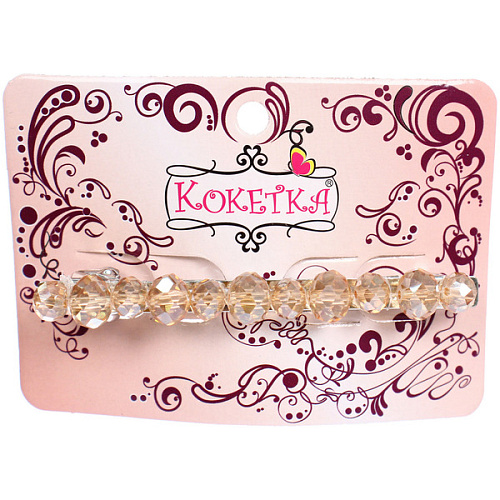 Заколка-автомат КОЛЛИНА, фиона, микс 4 цвета, 8см (блистер Кокетка и пакет с подвесом)_5