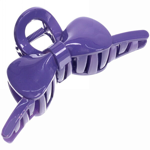 Заколка-краб для волос  на блистере Magic Gloss, бантик, микс 6 цветов, 11см (Кокетка)_14