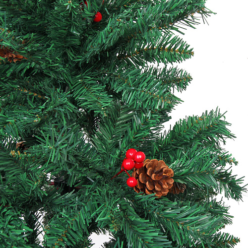 Ёлка Финская 240 см, ПВХ, шишки, ягоды (1883 веток)_10