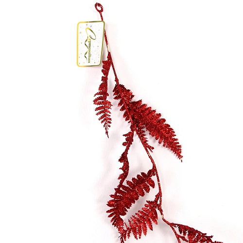 Украшение новогоднее Сияющий папоротник 1,80 м, Красный_4