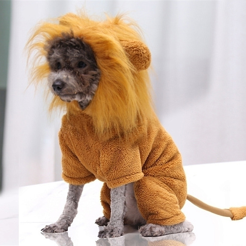 Костюм для собаки Волшебный карнавал-Лев с капюшоном, размер L (4535см) Ultramarine_13