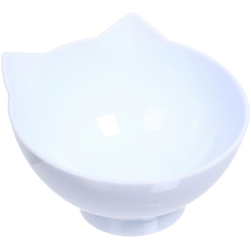 Миска пластиковая на подставке МУРОЧКИН, цвет белыйчерный, 13,513см 270мл_7