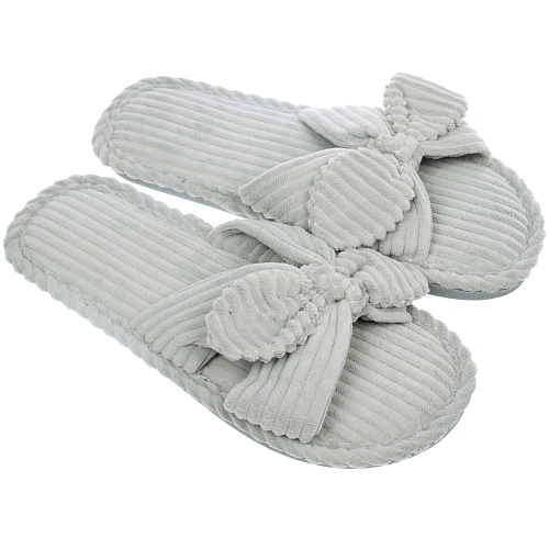 Тапочки женские домашние COZY, цвет серо-голубой, р-р 36-37_4