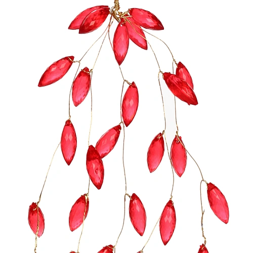 Ветка декоративная Шарм 27 см, Красный_5