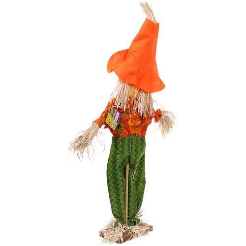 Фигура садовая Пугало - Нютик в оранжевой шляпе 60 см ДоброСад_3