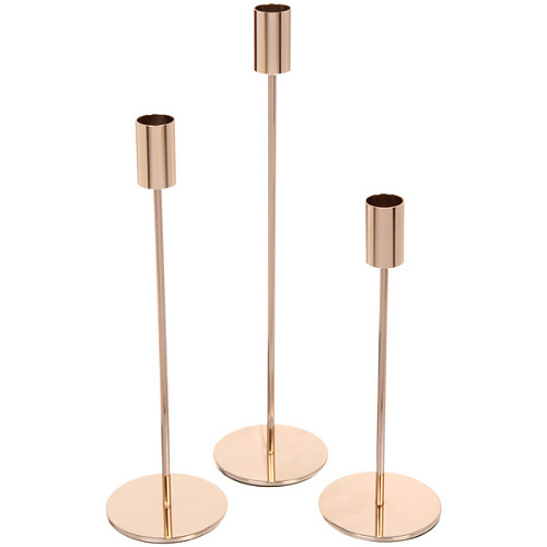 Подсвечники IDEAL 22 2732 см (набор 3 шт), Золото_2