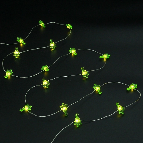 Гирлянда для дома Ёлочка новогодняя (2,91,8см) на батарейках 2,0 м 20 ламп LED, 1 реж, IP-20, Теплый белый (батарейки CR2032)_6