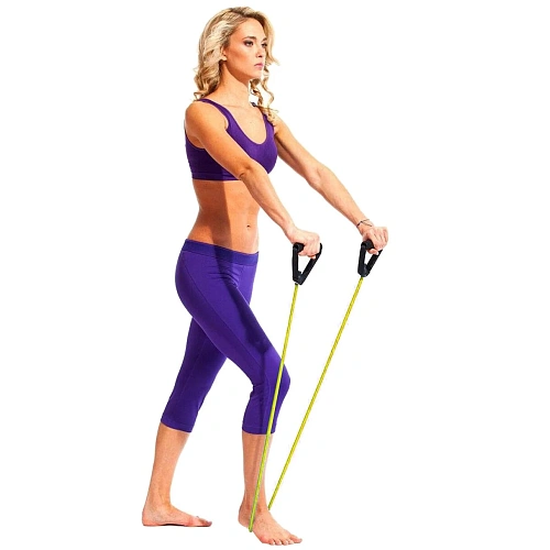 Эспандер трубчатый Life 1,30 м (нагрузка 4,5-6,5 кг), жёлтый_5