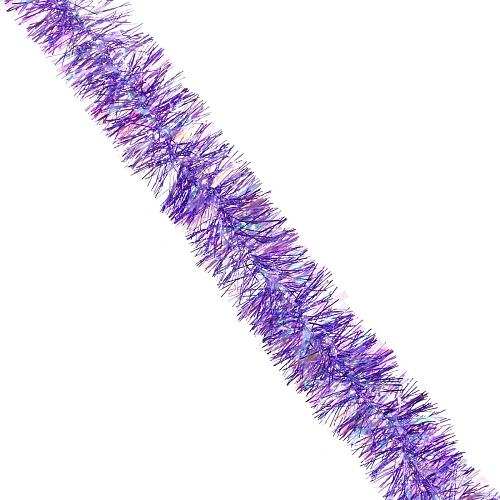 Мишура "Искристая" 2м d-9 см, Фиолетовый