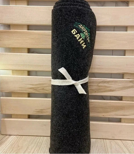 Лежак банный с вышивкой "Директор бани", цвет серый, без упаковки