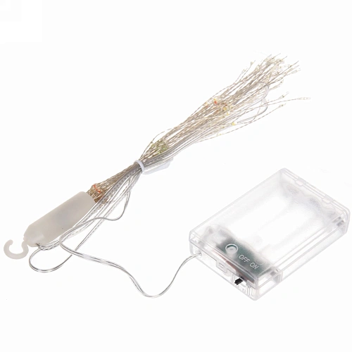 Гирлянда для дома на батарейках Сфера 160 ламп LED, d - 30 см, 2 реж,IP-20, выс 80 см с подвесом (3хАА), Белый_5