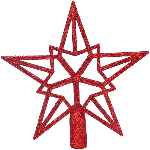 Звезда на ёлку 2020 см Путеводная звезда, Красный_3
