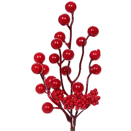 Ветка декоративная Зимние краски 25 см_3