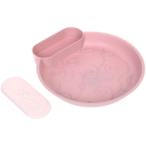 Тарелка пластиковая SEGRETO 2223,53,5см  пыльная роза_4