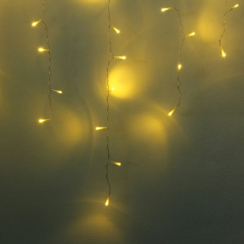 Гирлянда для улицы БАХРОМА Мерцание ш5м в0,40,60,8 см 196 ламп LED, прозрпров, 1 реж, IP-54, Теплый белый (возможность соединения)_3