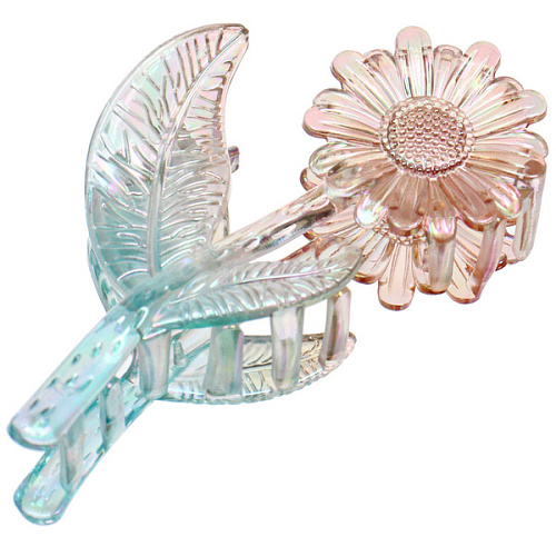 Заколка-краб для волос Мон Пион, подсолнух, микс 6 цветов, 11см (Блистер)_13