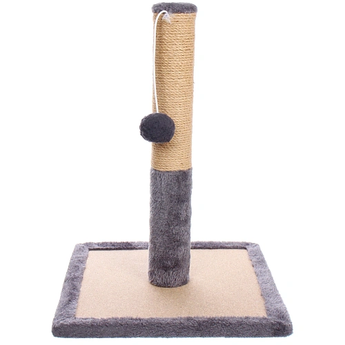 Когтеточка на подставке Счастливый хвост!, цвет серый, 303042см  d-6см_3