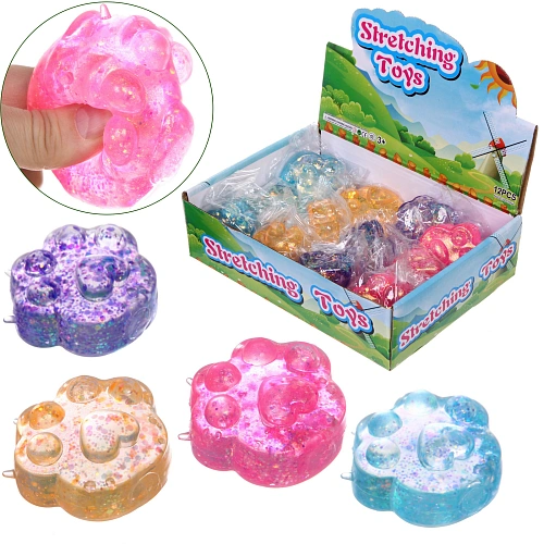 Игрушка "Лапка" мялка, 8*7см, микс