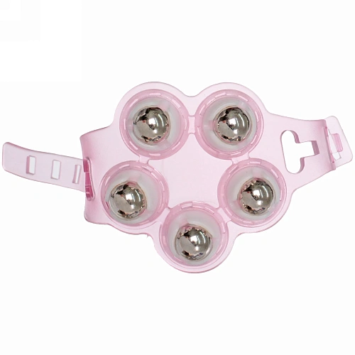 Массажер для тела Flower 5 роликов, 108 см, розовый_5