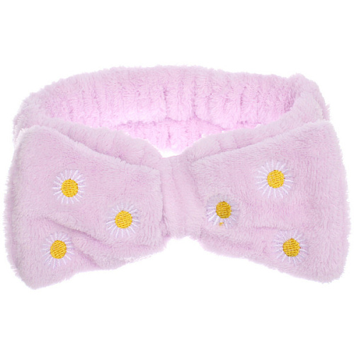 Повязка на голову New collection Vostok - Ромашки, цвет сиреневый и голубой, 206см ( упаковка белый ZIP пакет )_7