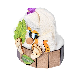 Оберег «Банник», благополучия, 10х8х11,5 см, для бани и сауны "Банные штучки"/28