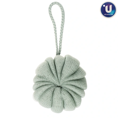 Мочалка нейлоновая "Premium - Paradise", цвет мятный, D-10см, 50гр (зип пакет и наклейка Ultramarine)