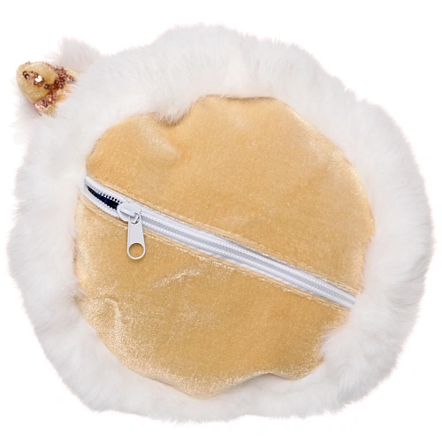 Дед Мороз для подарков и конфет Куча подарков 30 см (золотая шубка)_6