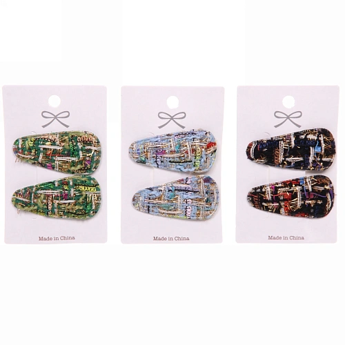 Зажимы для волос 2шт New collection - Marina, микс 6 цветов, 62,5см_16