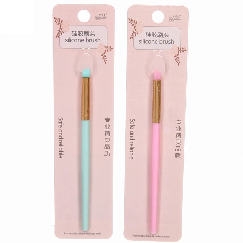Кисть для контурирования бровей "Beautiful look", микс 2 цвета, 17см