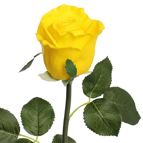 Цветок искусственный Natur 50см Розочка желтая_3