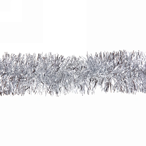 Мишура 2 м 6 см Изумрудный блеск, Серебро_3