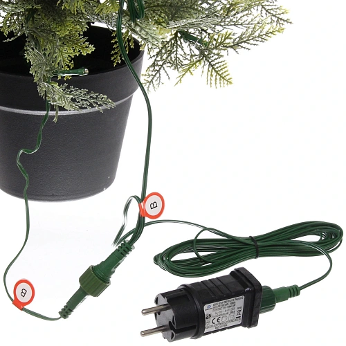 Ёлка светодиодная Лесная радость 120 см (460 веток) 140 ламп LED, цвет свечения-Теплый белый_6