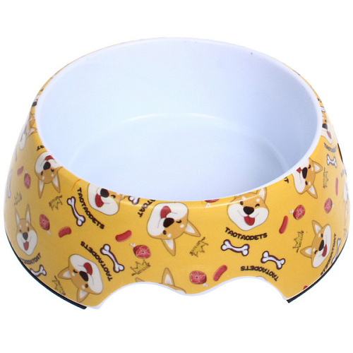 Миска из нержавеющей стали ЛЮБИМЫЙ БРО, корги, 141756см (наклейка)_4