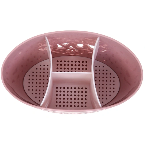 Подставка для столовых приборов SEGRETO 201215см 3секции пыльнавя роза_4