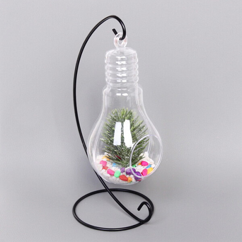 Кашпо подвесное пластиковое Лампа макси 28,5111218см на металлической подставке_3