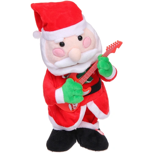 Игрушка новогодняя Новогодний Дед Мороз с гитарой 14,52040 см_6