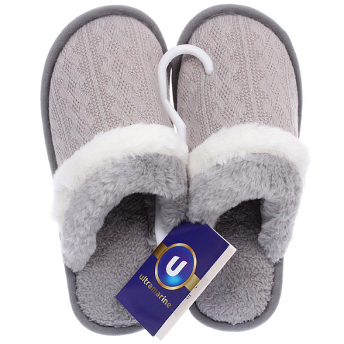 Тапочки женские домашние DAISY, цвет серый, р-р 40-41_7