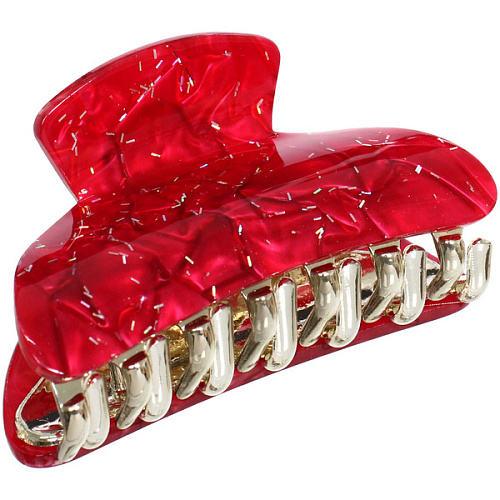 Заколка-краб для волос  ЭЙФОРИЯ, мира, микс 6 цветов, 8см (блистер Кокетка)_15