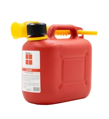 Канистра топливная пластиковая 5 л Oktan Классик, красная
